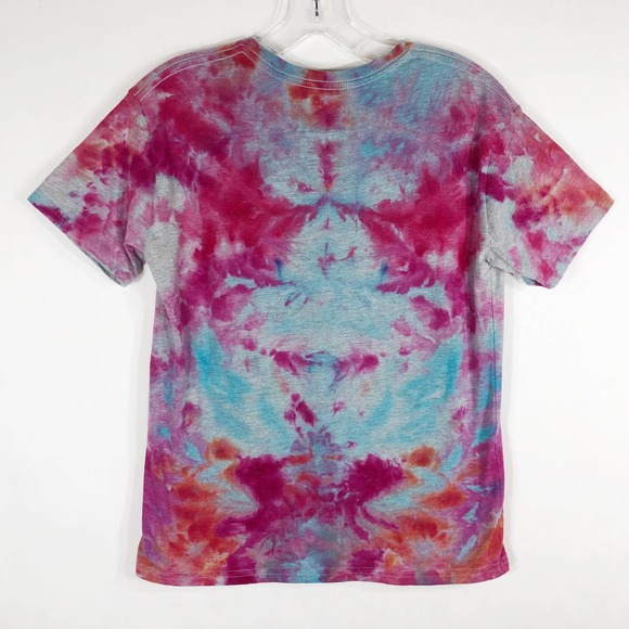 Golden Girls Tie‎ Dye Womens Size Small Tee Shirt Pink Blue Gray Top 767 - Picture 7 of 11